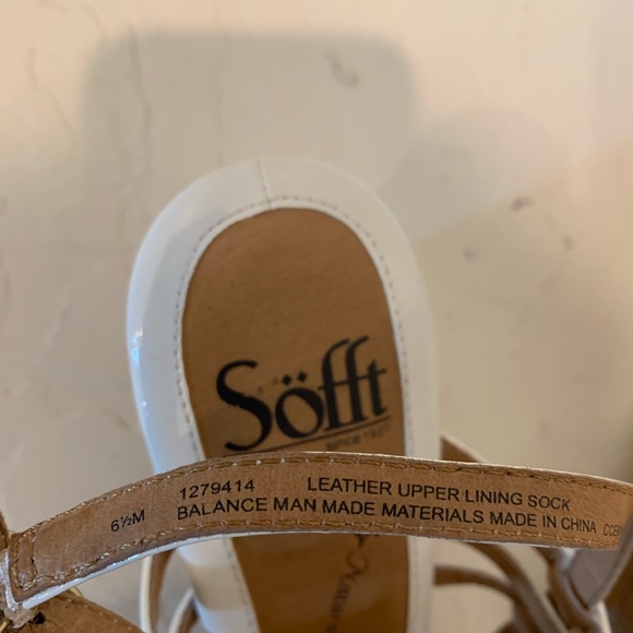 Sofft white patent sandals Size 6.5 - Picture 6 of 7